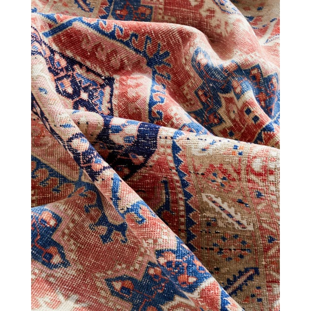 Textile Antique Persian Heriz Runner Rug For Sale - Image 7 of 8