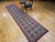 Vintage Persian Qum Runner Rug, Hand-Knotted Wool, Allover Geometric Pattern, 3x13, Tan & Red For Sale - Image 14 of 14