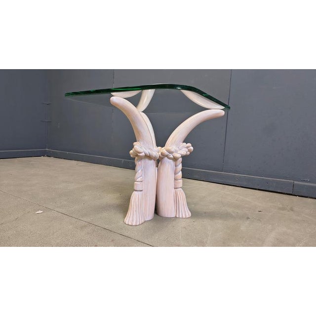 Vintage Faux Tusk Side Table from Sergio Longione, 1980s For Sale - Image 3 of 12
