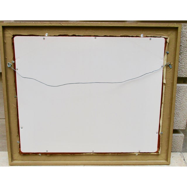 Paint Andre Vignoles French 50s Modernist Painting For Sale - Image 7 of 12