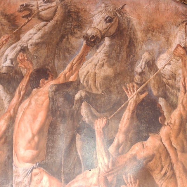 1990s Huge Signed Fine Art "Ferocitas" Giclee on Canvas by Tomasz Rut For Sale In Miami - Image 6 of 18