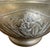 Mid-Century Modern Vintage Possibly Brass Jardiniere Planter With Engraved Floral and Geometric Design. For Sale - Image 3 of 9