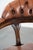 English Style Cowhide and Wood Chesterfield Office Chair with Decorative Nails For Sale - Image 9 of 17