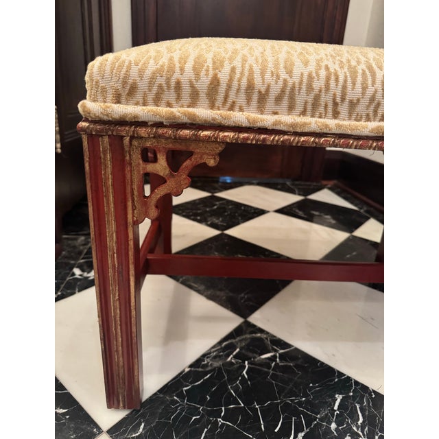 Leopard Print Benches - A Pair For Sale In Tampa - Image 6 of 8