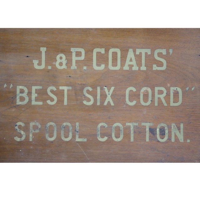 Antique J & P Coats Walnut 6-Drawer Spool Cabinet C1890 For Sale - Image 11 of 14