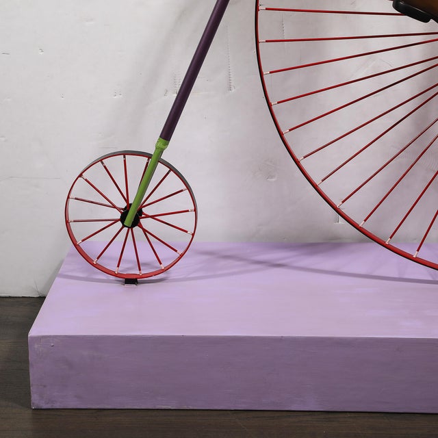 Blue Boy Riding a High Bicycle Edition 11/25 Documented & Signed by Sergio Bustamante For Sale - Image 8 of 18