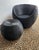 Black Rattan Armchair & Ottoman, Set of 2 For Sale - Image 4 of 4