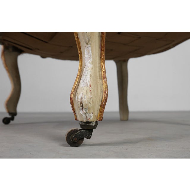 Cream French Louis XV Armchairs in Carved Wood, Set of 2 For Sale - Image 8 of 18