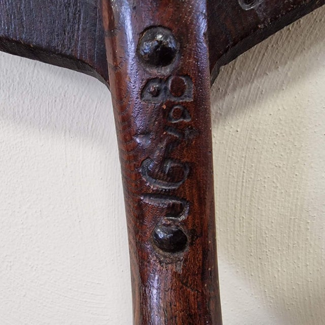 Handmade Wooden Shovel with Engraved Initials For Sale - Image 5 of 10