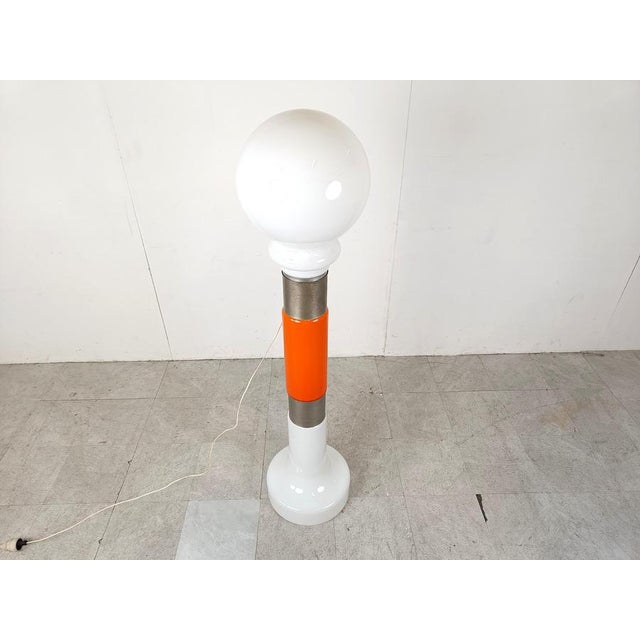 Vintage Floor Lamp with Glass by Mazzega, 1960s For Sale - Image 3 of 10