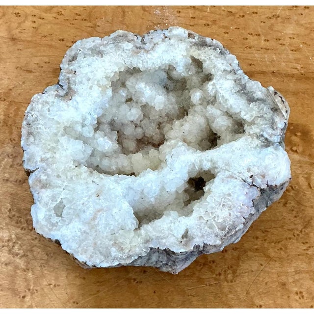 Vintage White Quartz Geode For Sale In West Palm - Image 6 of 12