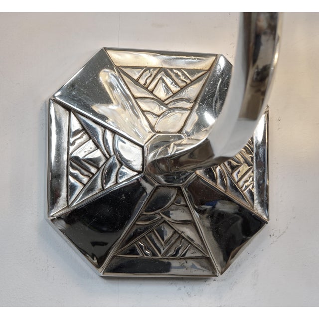 French Art Deco Wall Sconces by Capon Freres & Jean Gauthier 1930 France - A Pair For Sale - Image 10 of 14