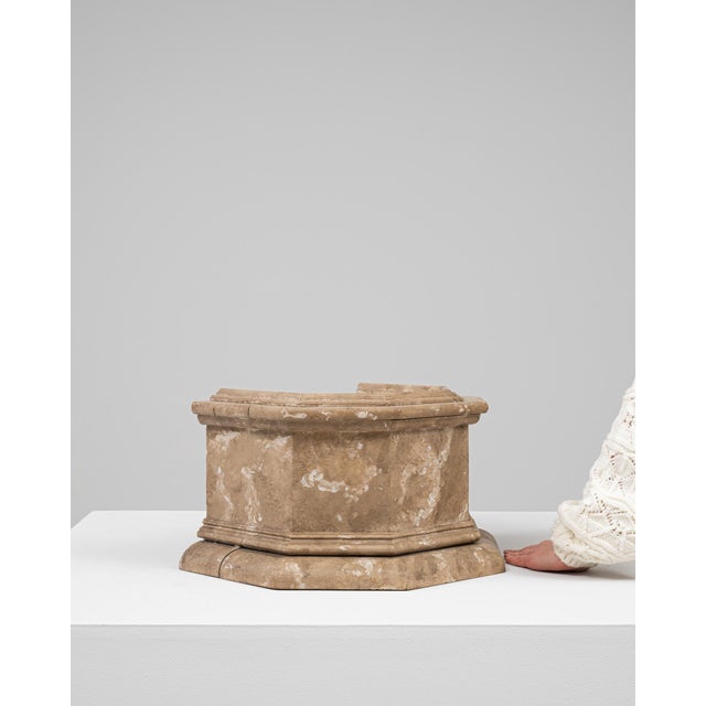 French Provincial 20th Century French Wooden Pedestal For Sale - Image 3 of 18