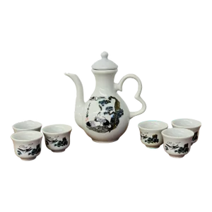 Vintage Japanese Porcelain Tea Set- 8 Pieces