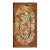 1890s Brown Floral Folk Art Antique American Hooked Rug 3'0" X 5'2" Handknotted Wool Carpet For Sale