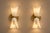 Bring warm, diffused light and natural stone character to your interior with this pair of handcrafted brass and natural...