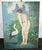 Vintage G. Kraft Oil Painting of a Woman With a Bird - Titled “Fantasy” For Sale - Image 13 of 13