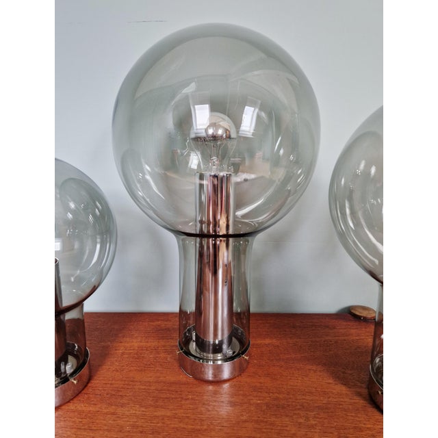 1960s Maxi Globe Ceiling Lights from Raak Amsterdam, 1960, Set of 3 For Sale - Image 5 of 15