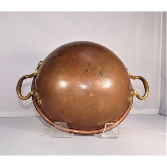 Antique French Copper Chocolate Tempering Pot/Double Boiler Chairish