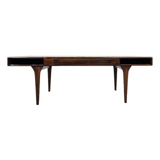 Mid-Century Danish Rosewood Coffee Table with Drawers attributed to Nanna Ditzel for Silkeborg Møbelfabrik, Denmark, 1960s For Sale