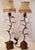 Metal Fine Art Lamps Bronze and Crystal Lamps - a Pair For Sale - Image 7 of 9