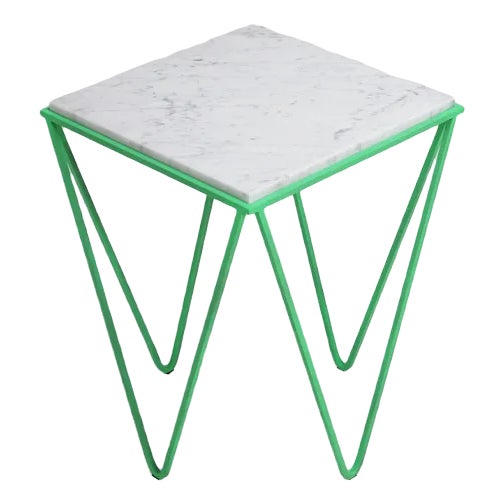 Green Fluo Avior Side Table by Nicola Di Froscia for DFdesignlab For Sale