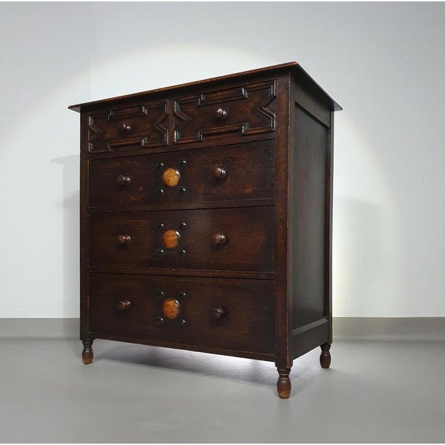 English Charles II Chest of Drawers in Oak For Sale - Image 5 of 18