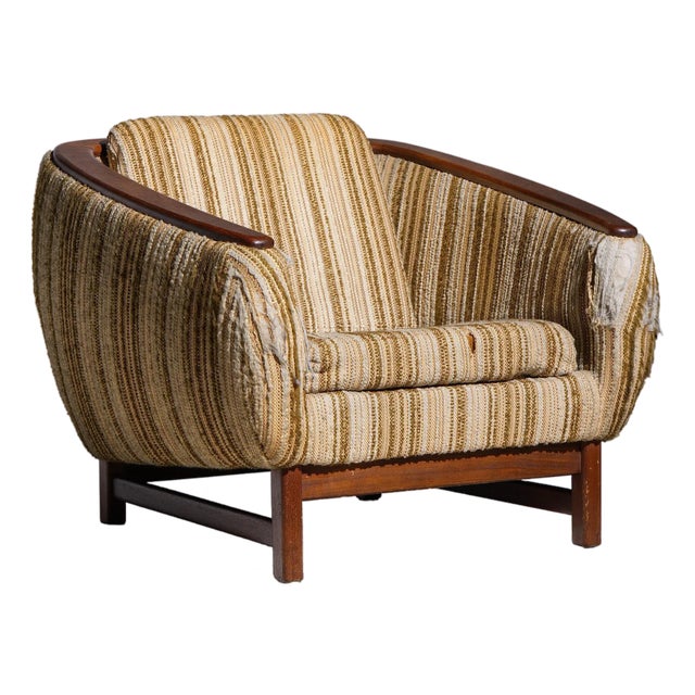 R Huber Mid Century Danish Teak Chair For Sale