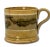 Rare Full Size Antique English Black Seaweed Decorated Yellow Mocha Ware Mug - Circa Mid 1800s For Sale - Image 4 of 12