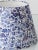 Metal Vintage Blue and White Ceramic Table Lamp with New Liberty London Lampshade For Sale - Image 7 of 12