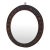 Antique English Victorian Rattan Mirror For Sale