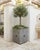 Metal Vintage French Orangerie Style Galvanized Zinc Square Planter Box For Sale - Image 7 of 12