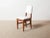 2010s Traditional Cream Upholstered Teak Dining Chair For Sale - Image 5 of 5