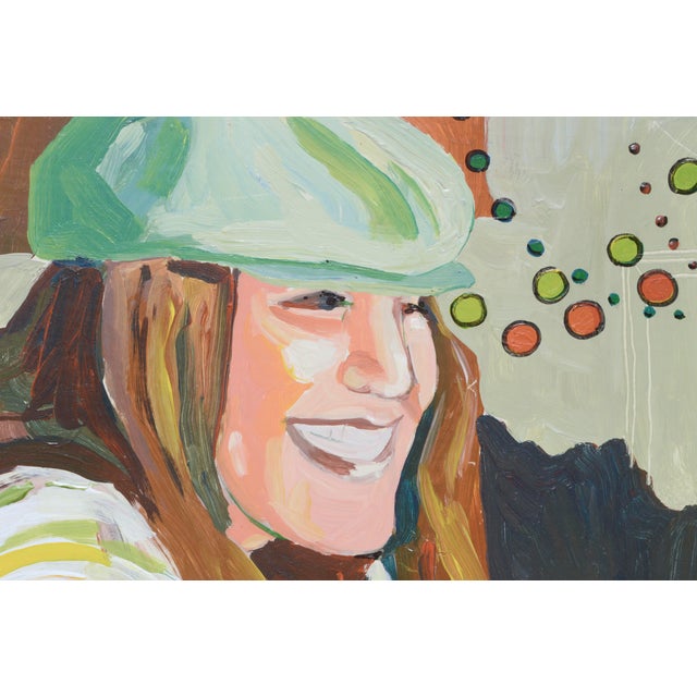 Cyclists in Love, Bay Area Figurative Movement by Patricia Gren Hayes For Sale In Monterey, CA - Image 6 of 8