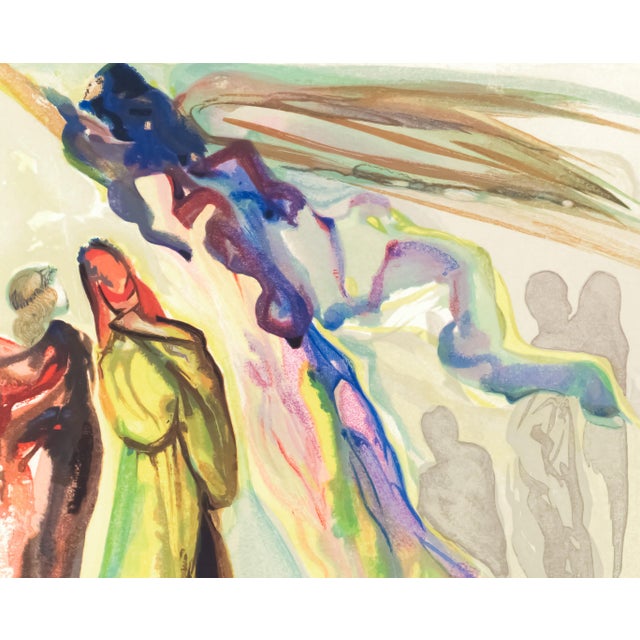 Salvador Dalí 1963 Dalí Divine Comedy Engraving Paradis Chant 11 "Les Deux Couronnes Des Esprits" (The Two Crowns of Spirits) For Sale - Image 4 of 9