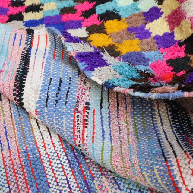 1990s Moroccan Vintage Rug - 4'0" X 6'11" Ft For Sale - Image 5 of 9