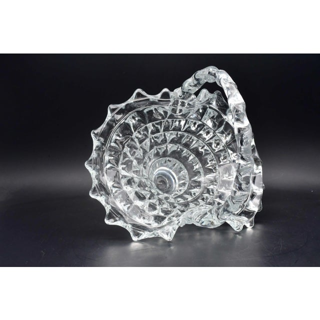 Barovier & Toso Barovier Rostrato Murano Italian Glass Basket Centerpiece Vase, 1940s For Sale - Image 4 of 14