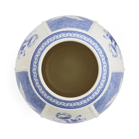 Spode 1990s Spode Blue Italian 10-Inch Porcelain Vase, For Sale - Image 4 of 6