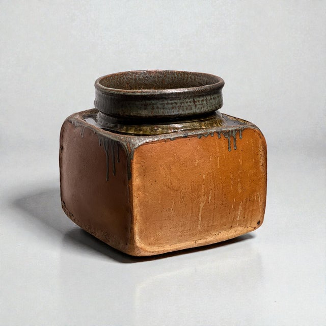 Large Architectural Stoneware Vase by Pierre Culo, 1970s For Sale - Image 13 of 18