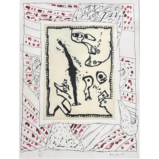 Modern Pierre Alechinsky, Composition, Etching For Sale - Image 3 of 3