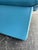 Vintage Postmodern Italian Nicoletti Attrb Blue Leather Loveseat For Sale - Image 10 of 12