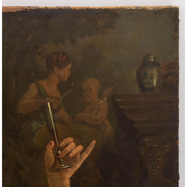 Eugene Van Hove Woman in Interior Scene, 19th Century For Sale - Image 4 of 8