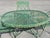 Vintage Wrought Iron Patio Set Table and 4 Chairs **** For Sale - Image 10 of 11