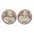 19th Century Imari Chinese Export Plates - a Pair For Sale