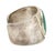 1970s Modernist Sterling Silver Malachite Cuff For Sale - Image 4 of 6