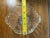 Vintage Clear Pressed Glass Serving Bowl Handles Etched Floral Console Dish For Sale - Image 11 of 11