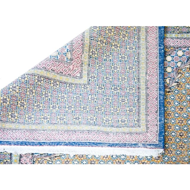 Vintage Persian Qum Rug For Sale - Image 4 of 12