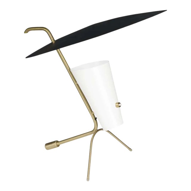 Pierre Guariche G24 Table Lamp in Black and White for Sammode Studio For Sale