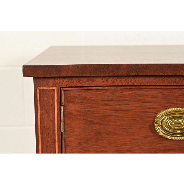 Kindel Furniture Federal Inlaid Mahogany Sideboard Credenza, Newly Refinished For Sale - Image 10 of 17