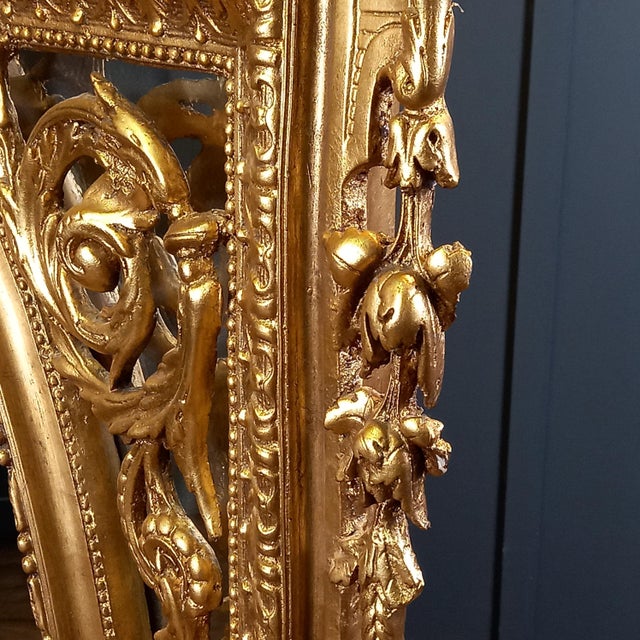 Vintage Oval Rococo Mirror, 1960s For Sale - Image 13 of 18